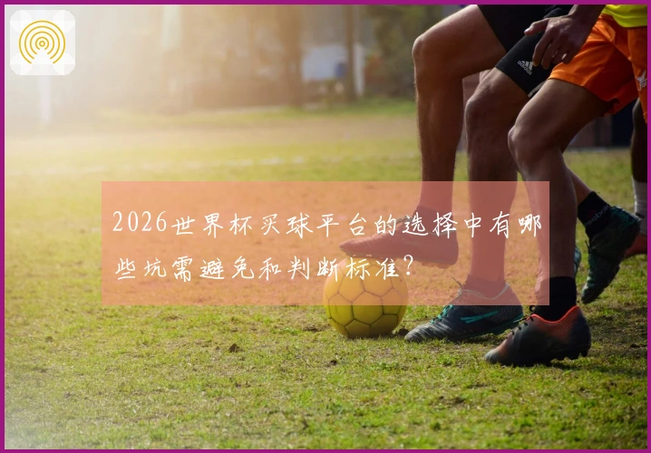 2026世界杯买球平台的选择中有哪些坑需避免和判断标准？